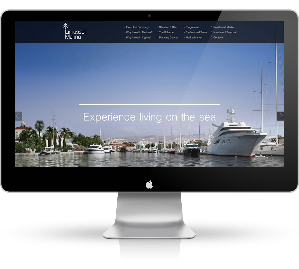 Website for Limassol Marina